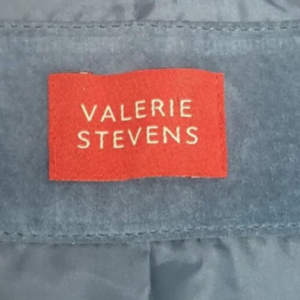 Valerie Stevens Medium Teal Blue Suede Leather Short Jacket Lined Snap Close - Picture 5 of 16